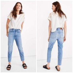 madewell Mom Jeans In Melva Light Wash